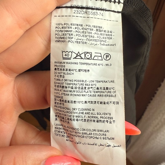 Piombo Black Long Sleeve Button Down Dress - Picture 4 of 4